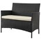 Manhattan Comfort Imperia Steel Rattan 4-Piece Patio Conversation Set with Cushions in Cream OD-CV008-CR - alternate 3